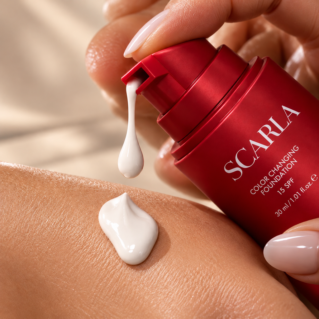 SCARLA – Fond de teint adaptatif SPF 15